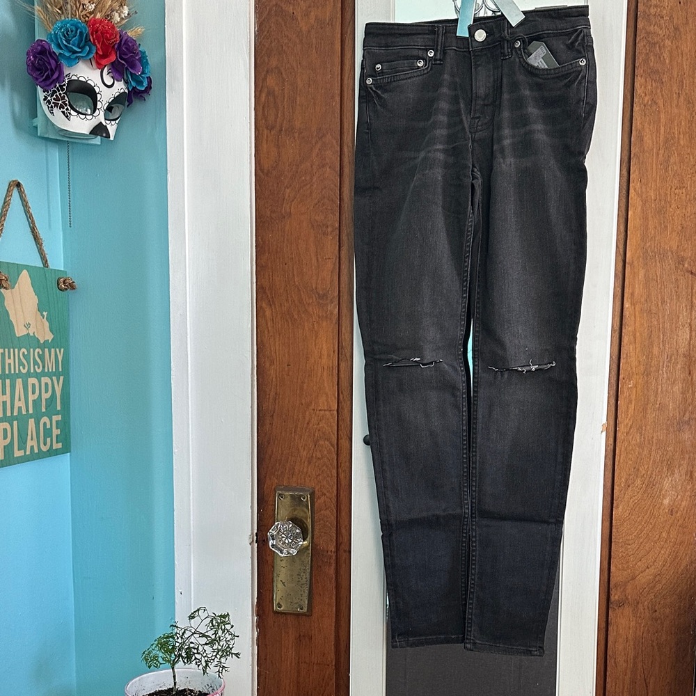 All Saints Mast/Slashed Mid Grey Jeans